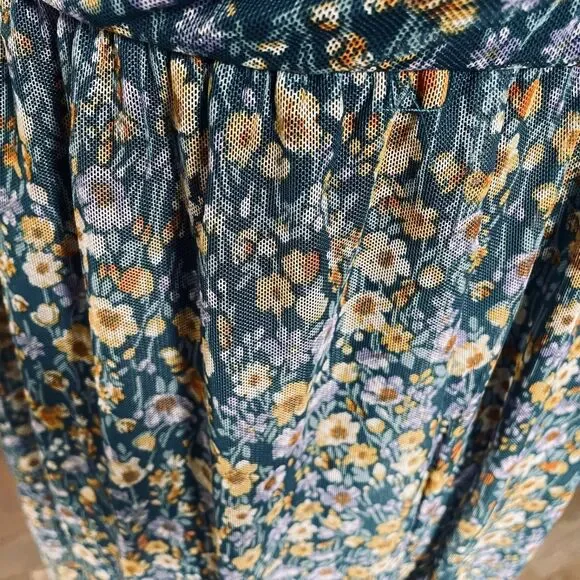 Lily Rose Juniors Floral Cinch Front Sleeveless Dress - Picture 3 of 3